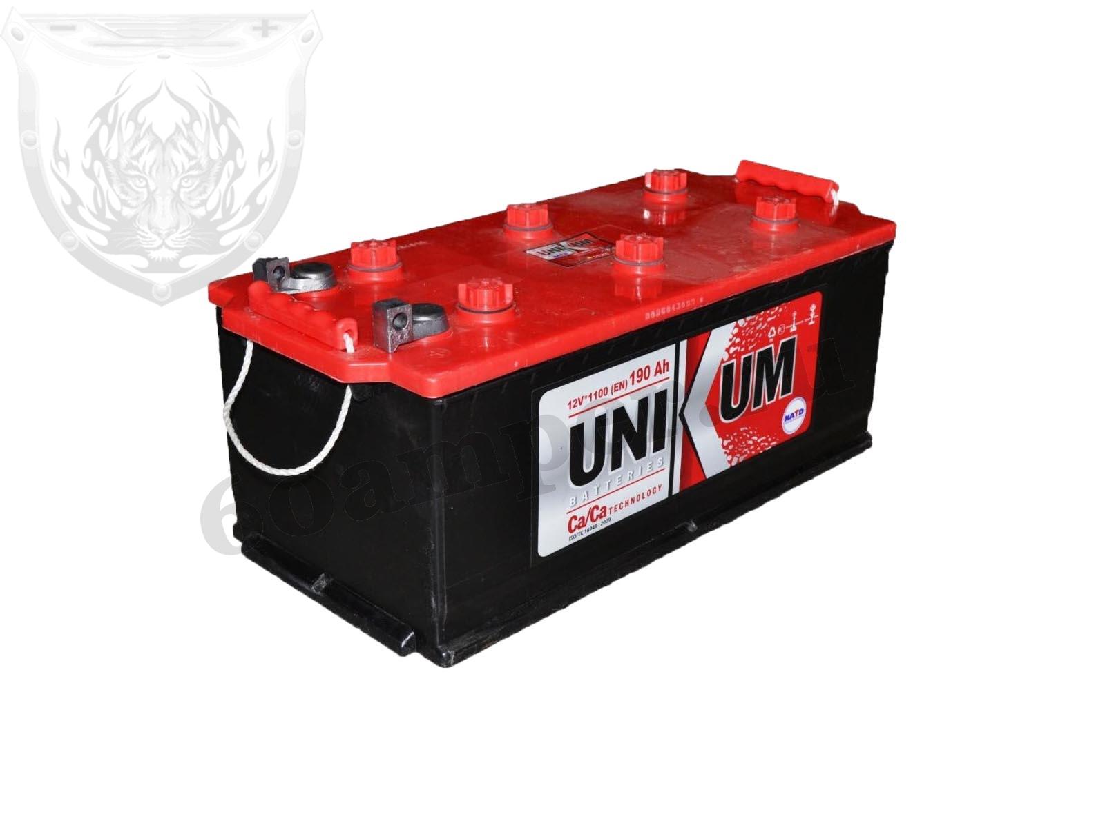 Изображение Аккумулятор Unikum 190 А/ч Евро полярность : №1